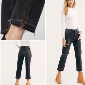 Free People Lita Crop Straight Leg Jeans